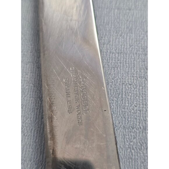 Vintage Russell Green River Works Carving Knife & Fork Set - Picture 4 of 5